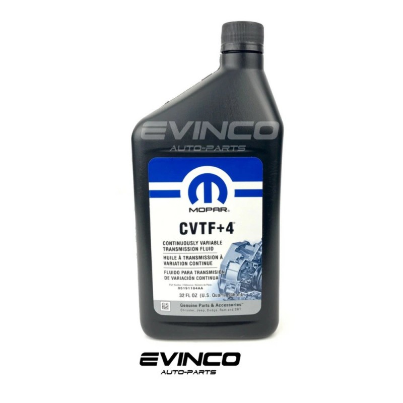 Mopar CVTF+4 Transmission Fluid Chrysler Jeep Dodge Case 12 Quarts