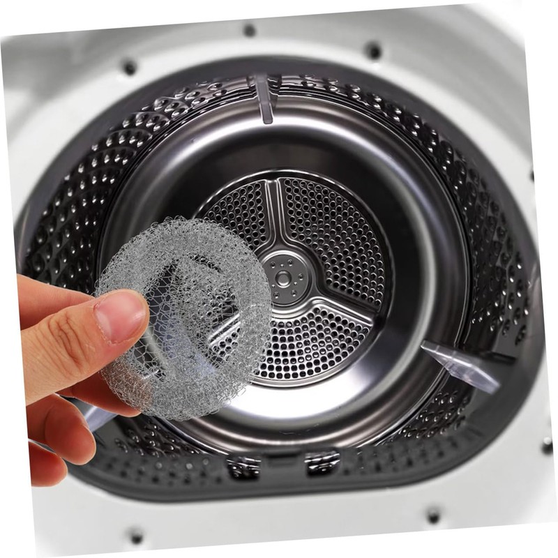 Operitacx 50pcs Lint Filters for Washing Machine Hose Stainless Steel
