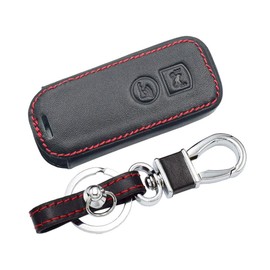 Happyit Leather Car Key Cover Cases Key Ring for Honda PCX 150 X-ADV SH125 Scoopy SH300 Forza Super Cub 125 300 2 3 Buttons (2 Buttons)