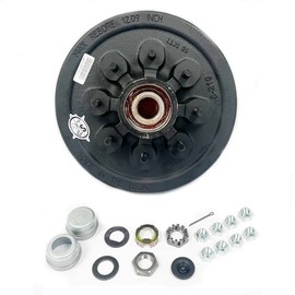 SOUTHWEST WHEEL USA Pre-Greased Easy Assemble 8 on 6.5" Hub and Drum 1/2" Studs for 7,000 lbs. Trailer Axle