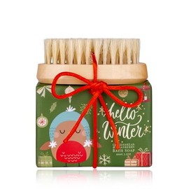 Accentra Hello Winter Hand Care Set Including 100g Soap Nail Brush Gingerbread & Cranberry Red / Green / Cream