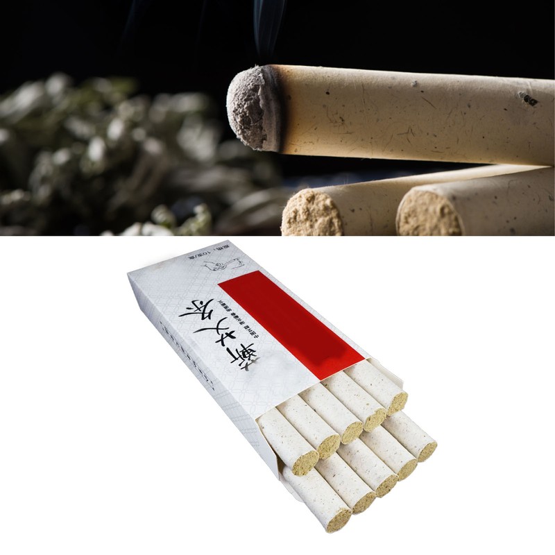 10pcs Moxa Sticks High Penetration Moxibustion Healing Treatment Moxa Rolls