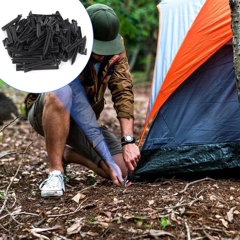Hooks Ground spikes, 100 PCS, for Securing Boundary Wire Mowing