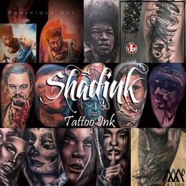 Shadink Tattoo Ink Professional Skin Tone Tattooing Inks for Color Portrait, Black & Gray Style (Skin Tone #5)