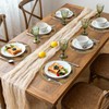 fanquare Boho Round Woven Placemats Set of 6, 15" Scalloped