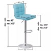 Segawe Set of 4 Bar Stools Adjustable Height Swivel Dining