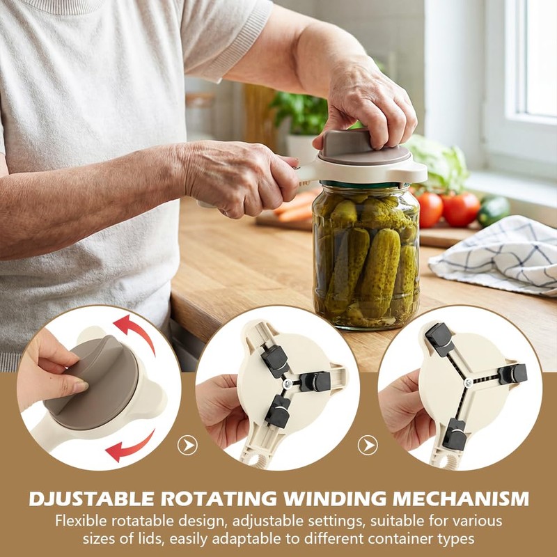 4-in-1 Jar Opener for Seniors and Weak Hands