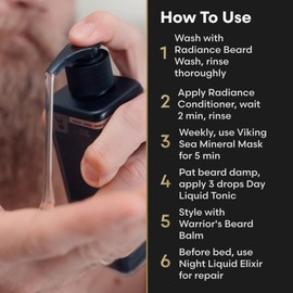 The Complete Beard Growth Kit by Beard Struggle - Mens Grooming Kit with Balm, Mask, Conditioner, Wash & Oils - Aesir's Triumph, Platinum Collection