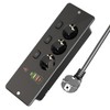 3-Way Installation Power Strip with 2 USB A and 2