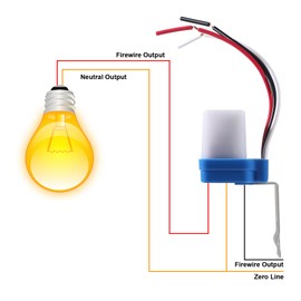Diitao 4PCS AC DC 110V 10A Automatic Light Switch Auto On Off Photocell Adjustable Street Light Photocell Photoswitch