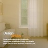 Decorative curtain opaque universal ribbon tape micro satin., White, 140x175