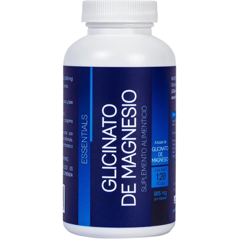 NLS Essentials GLICINATO DE MAGNESIO 120 cápsulas Alta Absorción Cápsulas