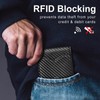 GSOIAX Mens Slim Wallet Rfid Blocking - Color: Black