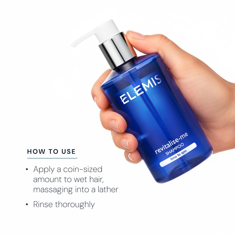 ELEMIS Revitalize-Me Shampoo with Basil,Thyme scent, 10.1 Fl Oz