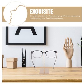 IMIKEYA Eyeglass Holder Stand - Spectacle Holder Display Stand Iron Eyeglasses Holder Iron Line Human Face Design Eyeglass Spectacle Holder Decorative Home Décor