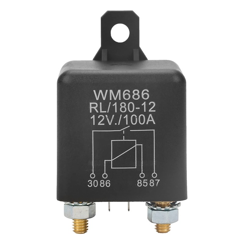 Car Starter Relay, Continuous Duty Relay 12V DC 100A WM686