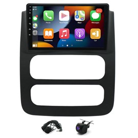 Alikali Android Car Radio Stereo for Dodge Ram 1500 2500 3500 2003 2004 2005, 9 inch A Double Din Touch Screen for Dodge Ram Car Stereo Fit for Carplay Android Auto WiFi GPS Bluetooth Camera (4+64G)