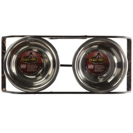 Loving Pets Black Label Collection Rustic Bone Diner for Dogs, 1-Pint, Aged Copper