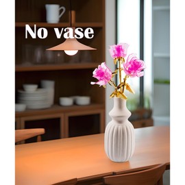 3Pcs Roses Flower Building Set Artificial Flowers Botanical Collection Blocks Building Toy for Adults Women Teengirls Gift for Mother‘s Day Valentines Retro Home Decor & Display