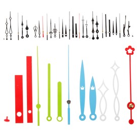 TEHAUX 15 Sets Plastic Clock Hands Replacement Kit Mute Clock Movement Parts Durable and Lightweight Design Compatible with Various Styles