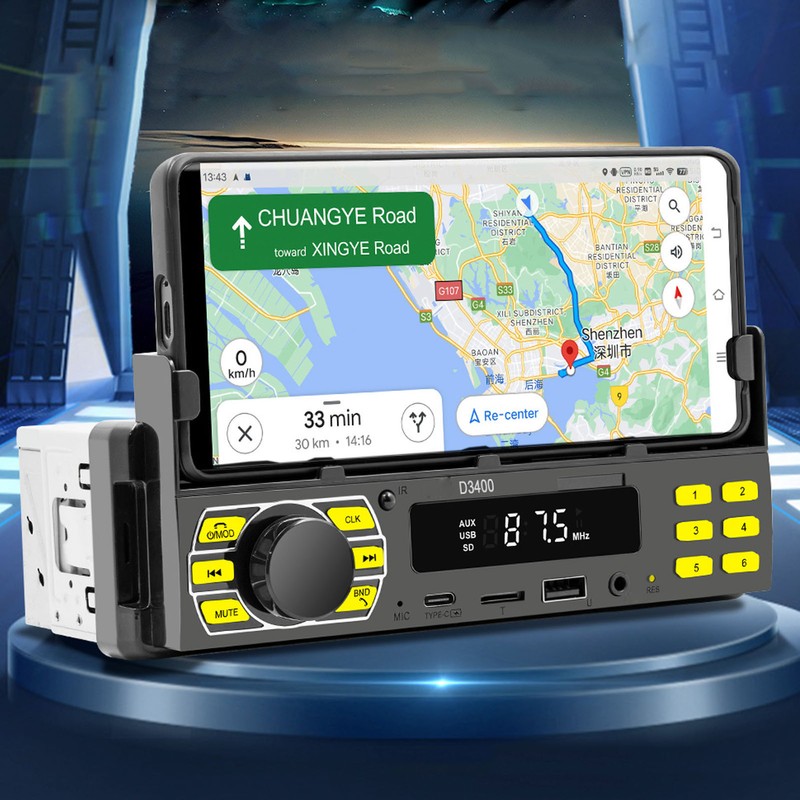 Car MP3 Player Single DIN Car Bluetooth Radio Stereo With