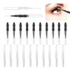20 x Micro Eyebrow Brush with Cap for Substance in