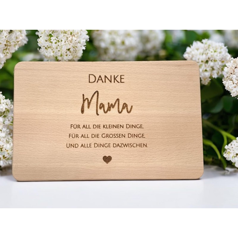 Mother's Day Gift Idea - Wooden Breakfast Board with High-Quality