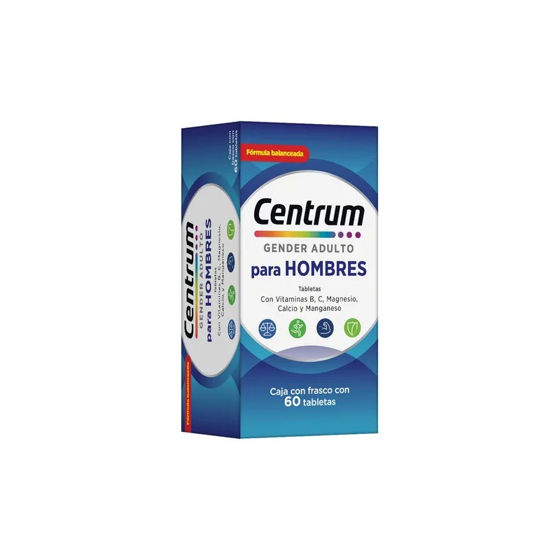 Centrum-gender +50 Hombres Tabletas, 60 Tabletas