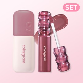 colorgram [SET] Colorgram Tanghulu Tangle Tint Deep Glaze 3.5g + Cover Tint or Nude Blur Tint 2 types set / [SET] 컬러그램 탕후루 탱글 틴트 딥 글레이즈 3.5g + 커버 틴트 or 누디 블러 틴트 2종 세트