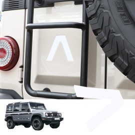 Bekantogy Car Trunk Door Decorative Stickers Inverted Literal A Sticker Compatible with Ineos Grenadier 2020-2024 Car Tailgate Side V-Shaped Stickers Accessories (White)