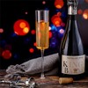 XKONG Plastic Champagne Flutes,6 Oz Unbreakable Goblet Glasses Reusable Champagne