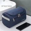 Travel Toiletry Bag with Hanging Hook, Zipper Pockets and Carry