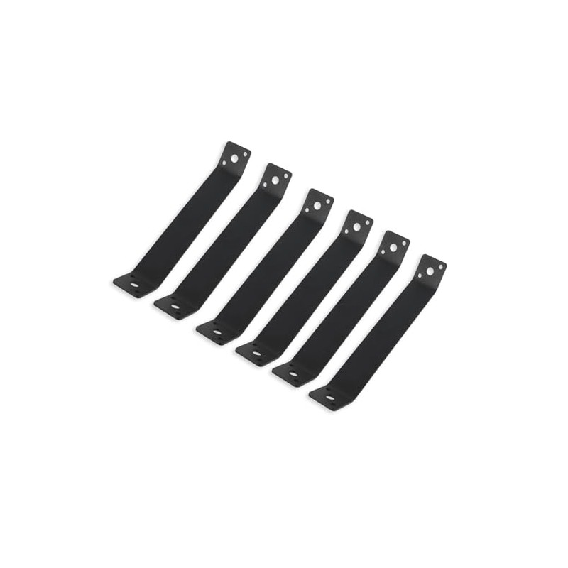 7-1/ in Long Fence Post Mounting Corner Connector Brackets, Carbon