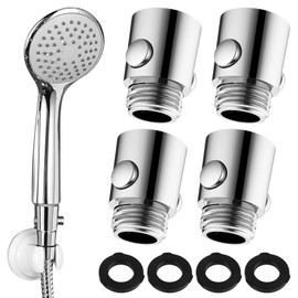 4 Pieces Shower Head Shut-off Valve Water Stopper G 1/2 Flow Limiter Hand Shower Head Valve for Shower Hose