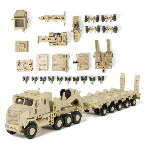 SEBUNAS 1/72 Scale M1070 (Yellow) Military Truck Quick Build Model