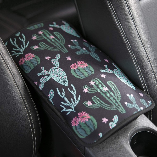 YR Vehicle Center Console Armrest Cover Pad, Universal Fit Soft