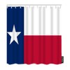 AOYEGO Texas Flag Shower Curtain with Hooks State Dallas Houston