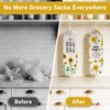 2Pcs Sunflower Plastic Bag Holder for Kitchen Essentials, Reusable Hanging