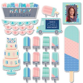 Creative Teaching Press Calm and Cool Happy Birthday Mini Bulletin Board, CTP 8604