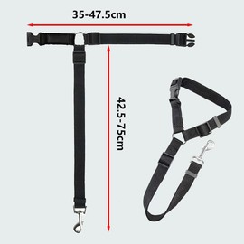 Pet Dog Seat Belt, Drive, Car Lead, Safety Belt, Adjustable Size, Nylon Material, Strong and Durable, Round Design, Comfortable and Tensile Resistant, Hook Can Rotate 360°, No Need to Worry About Your