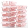 C CREST [10 Pack] Glass Meal Prep Containers, Food Storage