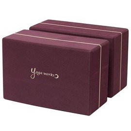 Yoga Block B, Set of 2, Burgundy