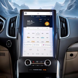 YEE PIN for 2024 Ford Edge Screen Protector 12" Screen Cover for 2021 2022 2023 2024 Ford Edge SE/SEL/ST-Line/Titanium/ST Tempered Glass Screen Protector HD Clear 9H Scratch-Resistant