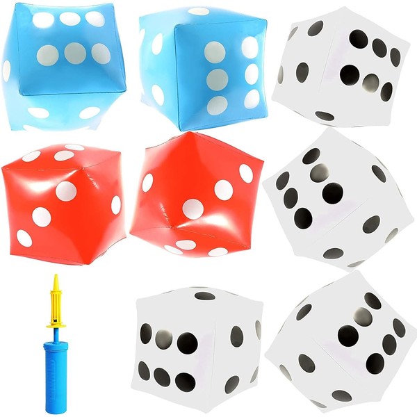 Giant Inflatable Dice with Pump, Jumbo Die Set in 3
