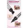 2-in-1 Waterproof Eyeliner Stamp and Liquid Eyeliner Pen, Double-Sided Winged