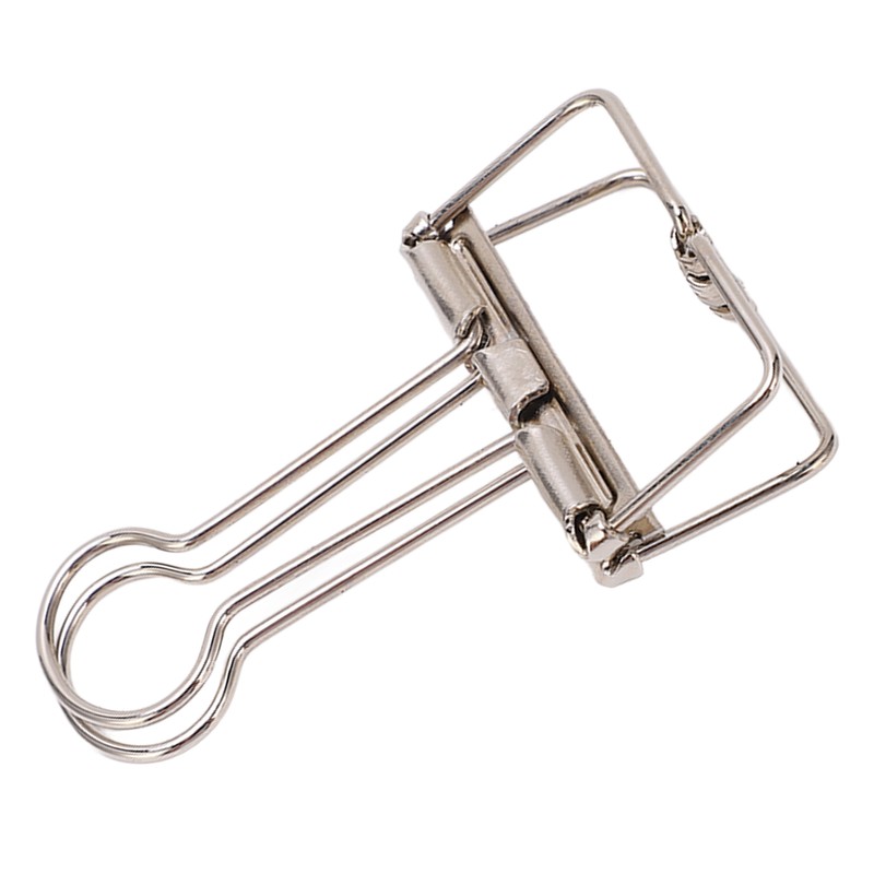 50Pcs Metal Hollow Binder Clips Multipurpose Durable Paper Clamps for