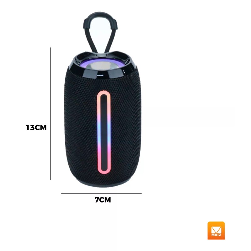 Maíz Bocina Bluetooth Recargable Usb Luz Led Portatil Inalambrica