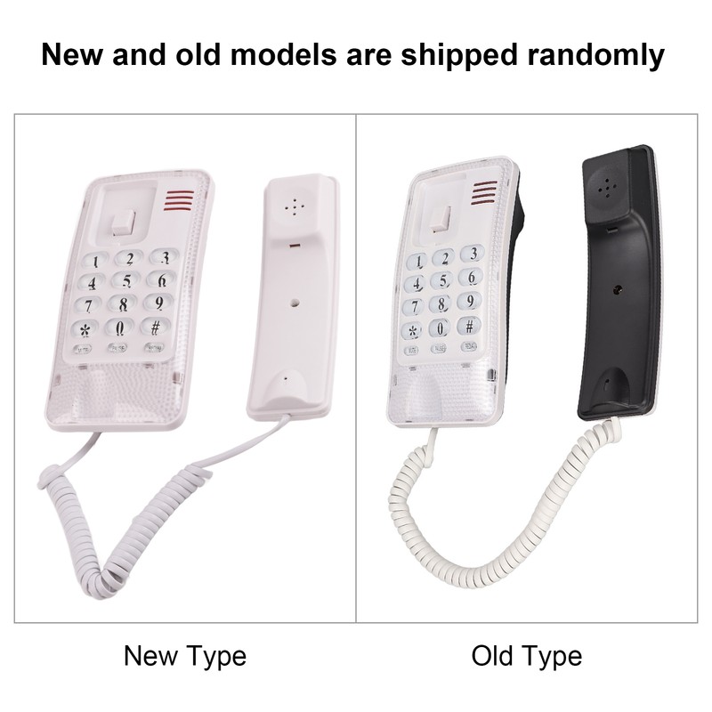 KXT‑438 Wall Mounted Home Phone Corded Telephone with Redial Quick