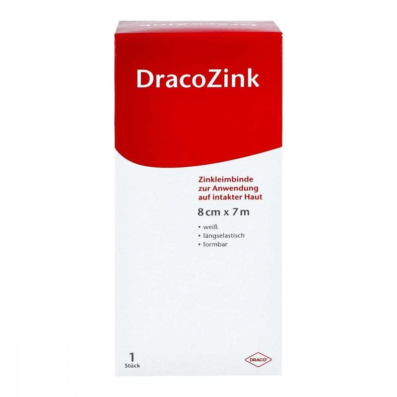 Zinc Glue Bandage Dracozink 8 cm x 7 m Pack