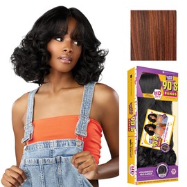 Sensationnel Butta Lace 90Sbangs Wigs - Unit 914 Glueless Wide Deep Part Synthetic Preplucked Hairline (BALAYAGECOPPER)